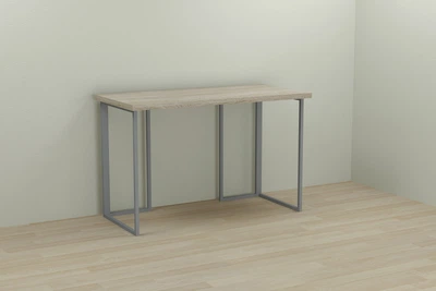 Комп'ютерний стіл Ferrum-decor Ханна 75x140x60 сірий ДСП Дуб Сонома 32мм