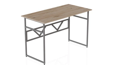 Комп'ютерний стіл Ferrum-decor Раян 75x140x60 сірий ДСП Дуб Сан-Маріно 16мм