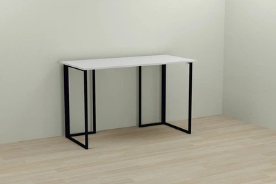Компьютерный стол Ferrum-decor Ханна 75x100x70 черный ДСП Белое 16мм