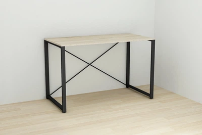 Письменный стол Ferrum-decor Серии Конект 75x120x600 черный ДСП Дуб Сонома 16мм (XK00166)