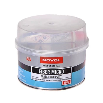 Шпаклевка автомобильная с микро стекловолокном Novol FIBER Micro 0.5 кг