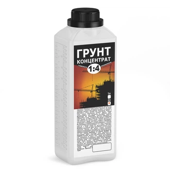 Акриловий ґрунт-концентрат 1:4 глибокого проникнення 2 л вихід 10 л