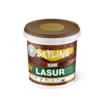 Лазурь декоративно-защитная для обработки дерева LASUR Wood SkyLine Дуб светлый 0.4 л