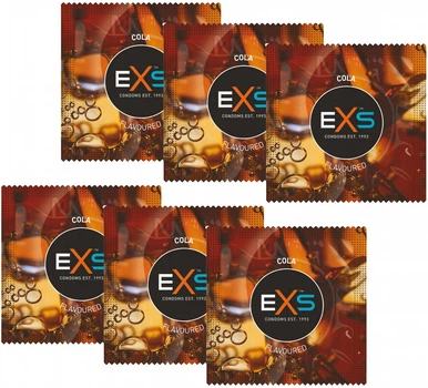Презервативи EXS Cola ароматизовані 6 шт (ROZ6400230178)