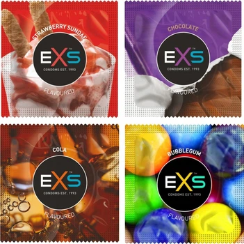 Презервативи EXS mixed flavored Ароматизовані 4 шт (ROZ6400230192)