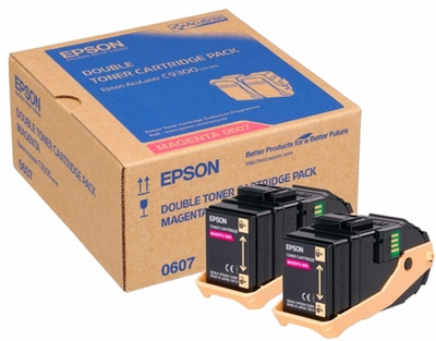 Zestaw kartridży Epson AcuLaser C9300 Twin Pack 2 szt Magenta (8715946481302)
