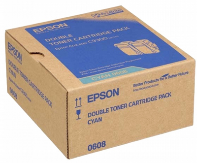 Zestaw kartridży Epson AcuLaser C9300 Twin Pack 2 szt Cyan (8715946481319)