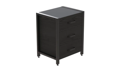 Тумба універсальна Ferrum-decor Вів'єн 3 50x41x40 чорний ДСП Сосна Кембра 16мм (XK00150)