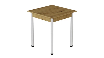 Стол кухонный Ferrum-decor Агата 75x70x70 Белый ДСП Дуб Артизан 16мм (AGA0034)
