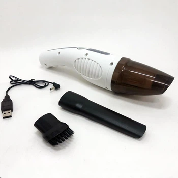 Автомобільний пилосос Car Vacuum Cleaner HY05 на АКУМУЛЯТОРІ. Колір: білий