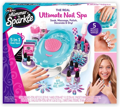 Zestaw do manicure Cra-Z-Art ShimMer 'n Sparkle Ultimate Nail Spa 5 in 1 (0884920655065)
