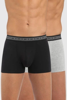 Трусы боксеры, 2 штуки DIM 56(3XL) Черный-серый (noir/gris p.) (94318)