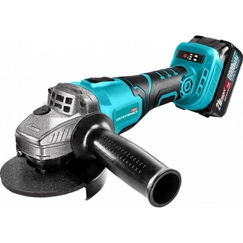 Аккумуляторная угловая шлифмашина Grand МШУ-20BL PRO BRUSHLESS (Без щеточный двигатель, 20V, 2 АКБ 4000мАч)