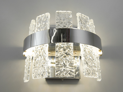 Настенный LED светильник Diasha в спальню, цвет хром, 18W 828-2CH-LS