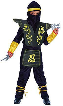 Карнавальний костюм Ciao Чорний ніндзя 10-12 років 135 см (8026196976594)