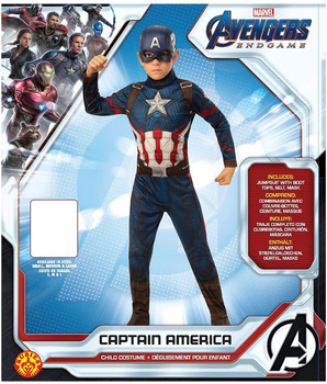Strój karnawałowy Rubies Captain America 8-10 lat 132 cm (0883028336791)