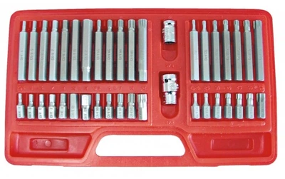 Набор бит Torx 40шт 3/8 ''; 1/2 '' (T20xT55, M5xM12, H4xH12) СRV MEGA