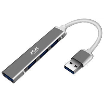 Док-станция XON SmartHub USB3.0 + 3хUSB2.0 Серый (UHAXM041332G 4958)