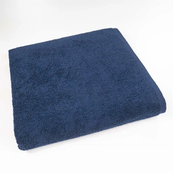 Большое банное полотенце махровое GM Textile 100х150см 400г/м2 (Темно-Синий)