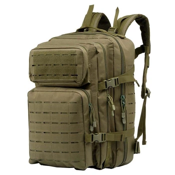Тактический рюкзак 2Е 45L Laser Cut Зеленый (2E-MILTACBKP-45L-OG)