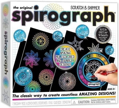 Набір для творчості PlayMonster Spirograph Scratch and Shimmer (0819441010352)