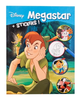 Kolorowanka Disney Megastar Peter Pan z naklejkami (8716745022604)