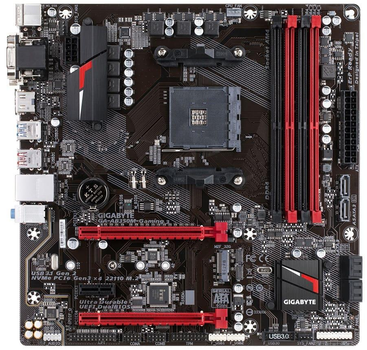 Материнська плата Gigabyte GA-AB350M-Gaming 3 (GA-AB350M-Gaming 3) (sAM4, AMD B350, Micro-ATX) Б/в
