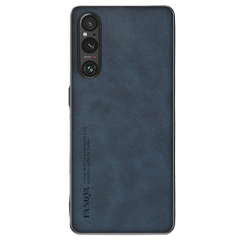 Шкіряний чохол - накладка Fanoya для Sony Xperia 1 V blue
