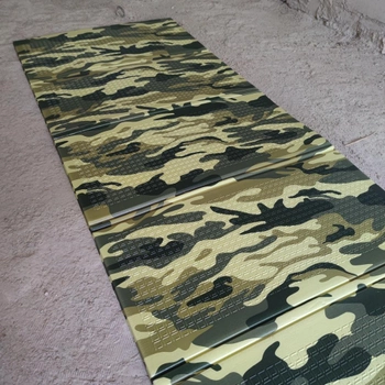 Мат для відпочинку Хакі Мілітарі 75*200 см товщина 10мм складний килимок-трансформер камуфляж каремат зелений (265)