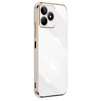Чехол накладка Silicone Adds 6D для Realme C51 / Realme C53 / Realme Note 50 white