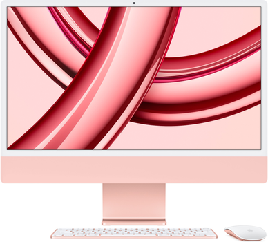 Monoblock Apple iMac 24" M3 4.5K 10-rdzeniowy GPU 256GB Pink (MQRT3ZE/A)