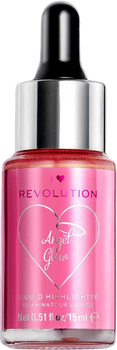 Rozświetlacz Makeup Revolution I Heart Revolution Fantasy Liquid Highlighter w płynie Angel's Glow 15 ml (5057566058759)