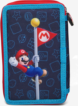 Пенал потрійний Euromic Super Mario з наповненням (5411217852545)