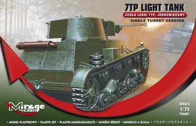 Model do składania Mirage Hobby 726001 7TP Light Tank Single Turret Version 1:72 (5901461726018)
