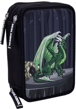 Пенал потрійний Trendenz Tinka Green dragon з наповненням (7073334000230)