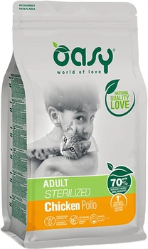 Сухий корм Oasy Lifestage Sterilised з куркою