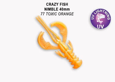 Силиконовая приманка Crazy Fish Nimble 1.6" 49-40-77-6 кальмар,49-40-77-6