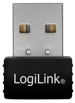 Wi-Fi адаптер LogiLink Nano Wi-Fi 2.4/5 ГГц 600 Мбіт/с USB Чорний (4052792035025)