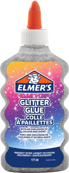 Клей із блискітками Elmer's для слаймів Сріблястий 177 мл (3026980772550)