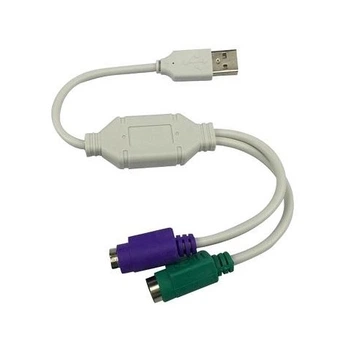 Переходник USB AM папа / 2 х PS2 20 см 08638