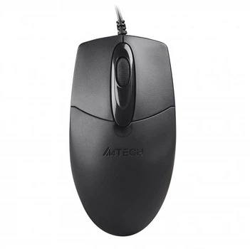 Мышь A4Tech OP-720S USB (Black), проводная, беззвучное нажатие, 1200 dpi, черная