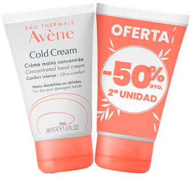 Duet skoncentrowanych kremów do rąk Avene Cold Cream Red 2 x 50 ml (3282779370028)