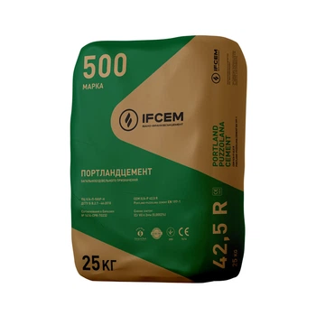 Цемент М-500/ПЦ II/A-Ш-500/25 кг.