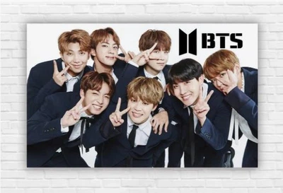 Паперовий плакат " BTS" розмір 120х75см