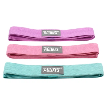 Набор резинок для фитнеса AOLIKES RB-3607 3шт Green+Pink+Violet (12062-71802)