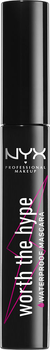 Tusz do rzęs NYX Professional Makeup Worth The Hype Waterproof Mascara 01 Black 7 ml (800897171155)