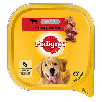 Вологий корм для собак Pedigree з яловичиною та печінкою 300 г (3065890152243)