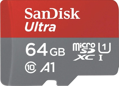 Карта памяти SanDisk 64Gb 120 МБ/с microSDXC Class 10 120 МБ/с
