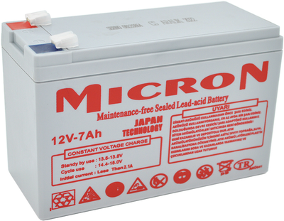 Акумуляторна батарея Micron MCN-12/7 12 V 7Ah (YT35174)