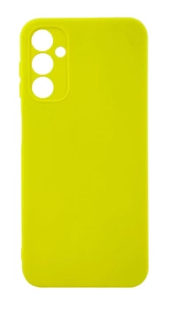 Чехол Silicone Case Box для Samsung Galaxy A14 / A145 бампер с микрофиброй желтый